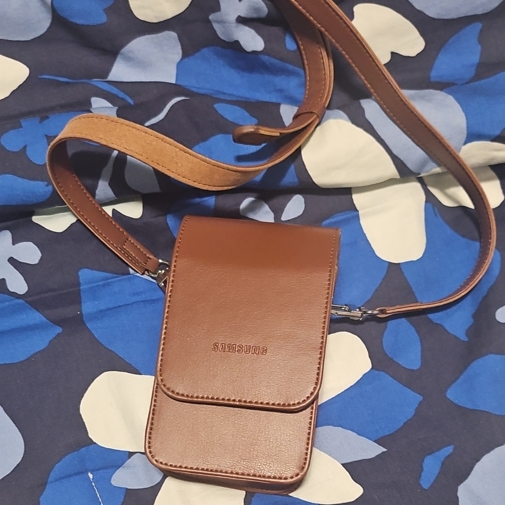 Samsung Tan Leather Belt Bag
